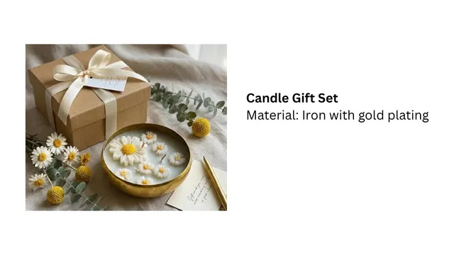 Daisy Candle Gift Set